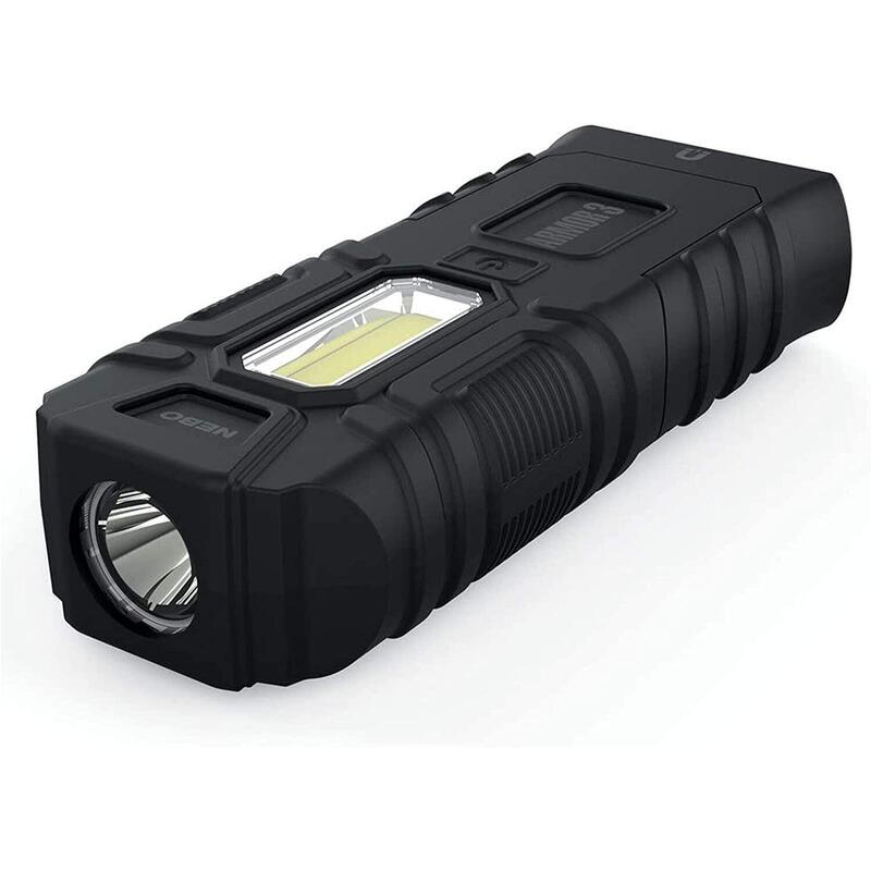 NEBO ARMOR 3 LED TASCHENLAMPE 360 LUMEN COB - 160 LUMEN SPOTLICHT OBEN SCHWARZ