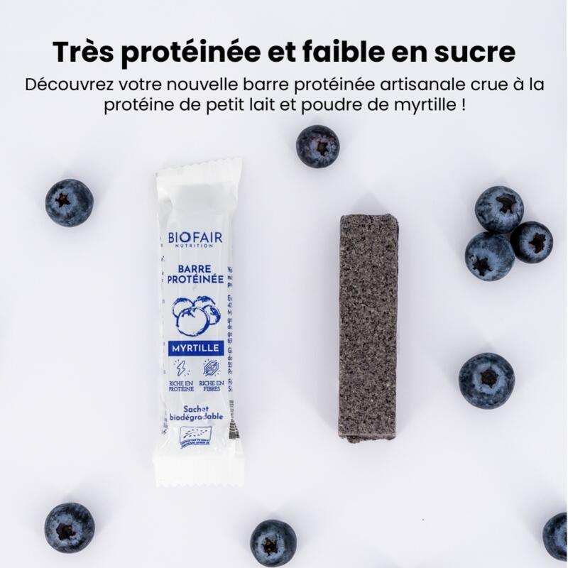 Barres protéinées bio Myrtille - pack 12 x 33g