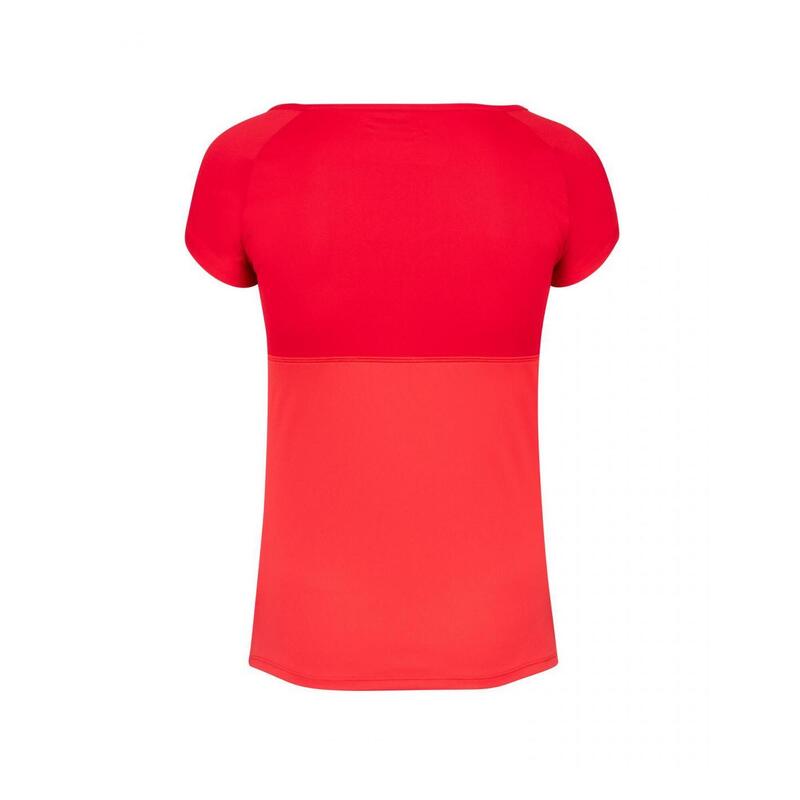Koszulka dziewczęca Babolat Play Cap Sleeve Top czerwona 128