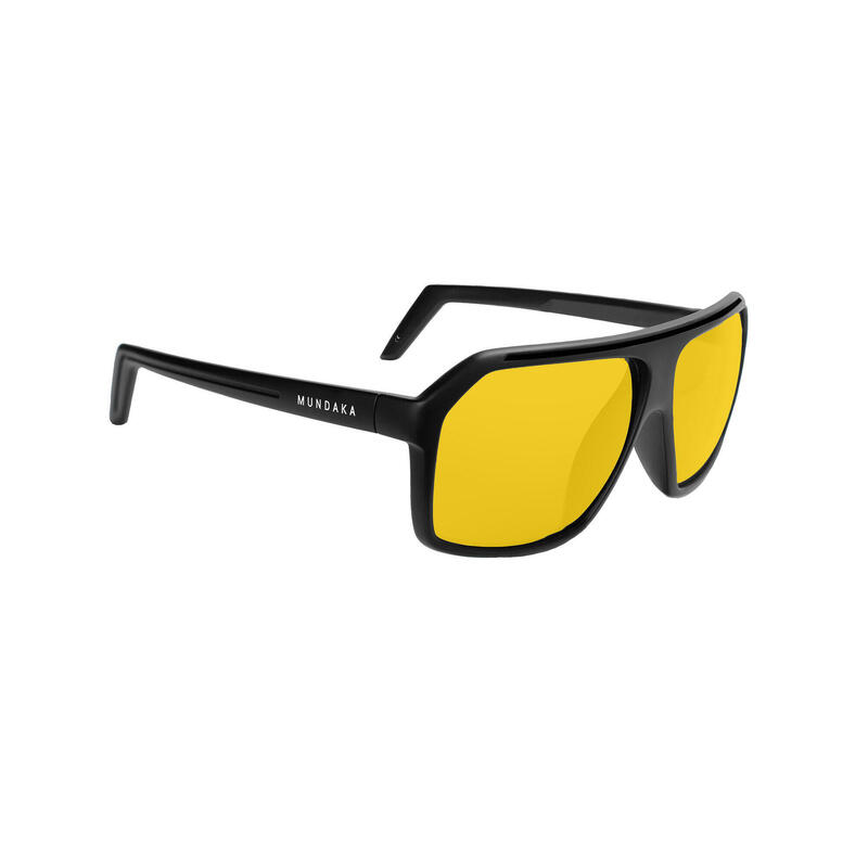 Lunettes de soleil ANAKAO noir mat, CX Polarisés ORANGE -cat.3- MUNDAKA