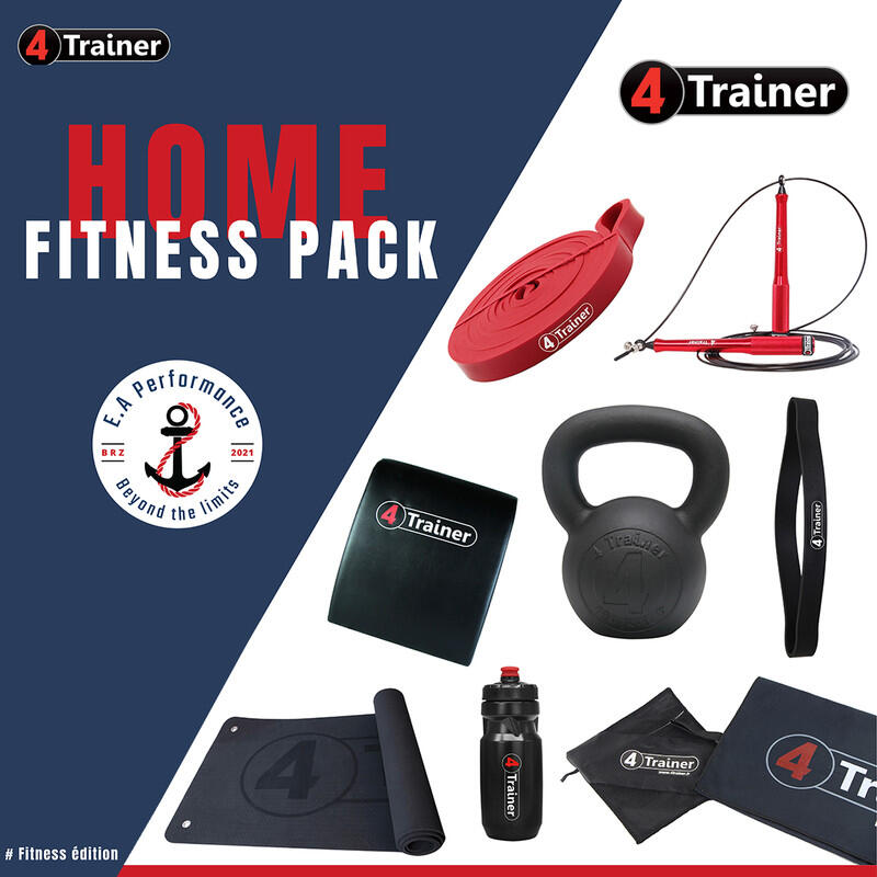 HOME FITNESS PACK - Kettlebell 16KG Inclus