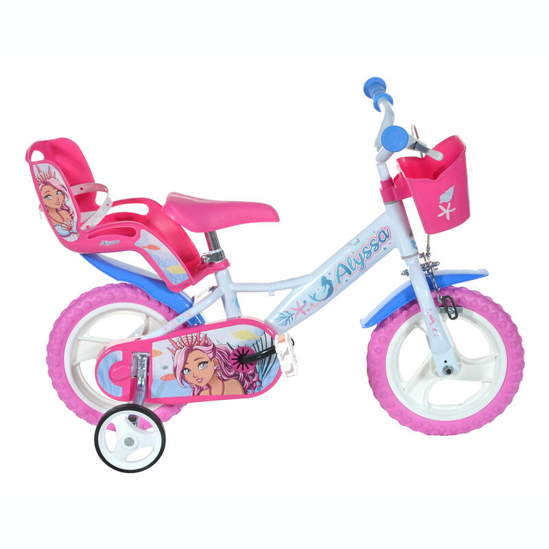 Bicicleta de Menina 12 polegadas Mermaid Alyssa 3-5 anos