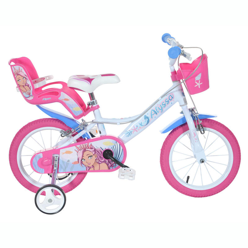 Bicicleta niña 16 pulgadas Sirena 5-7 años