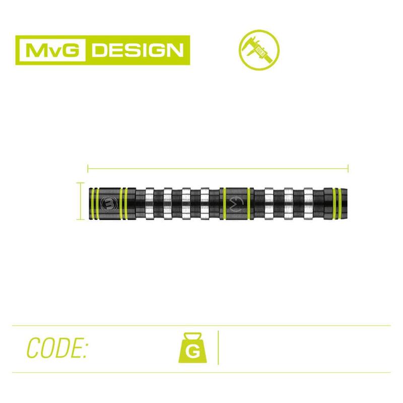 Dardos Winmau Michael Van Gerwen MvG Design Assault 90%