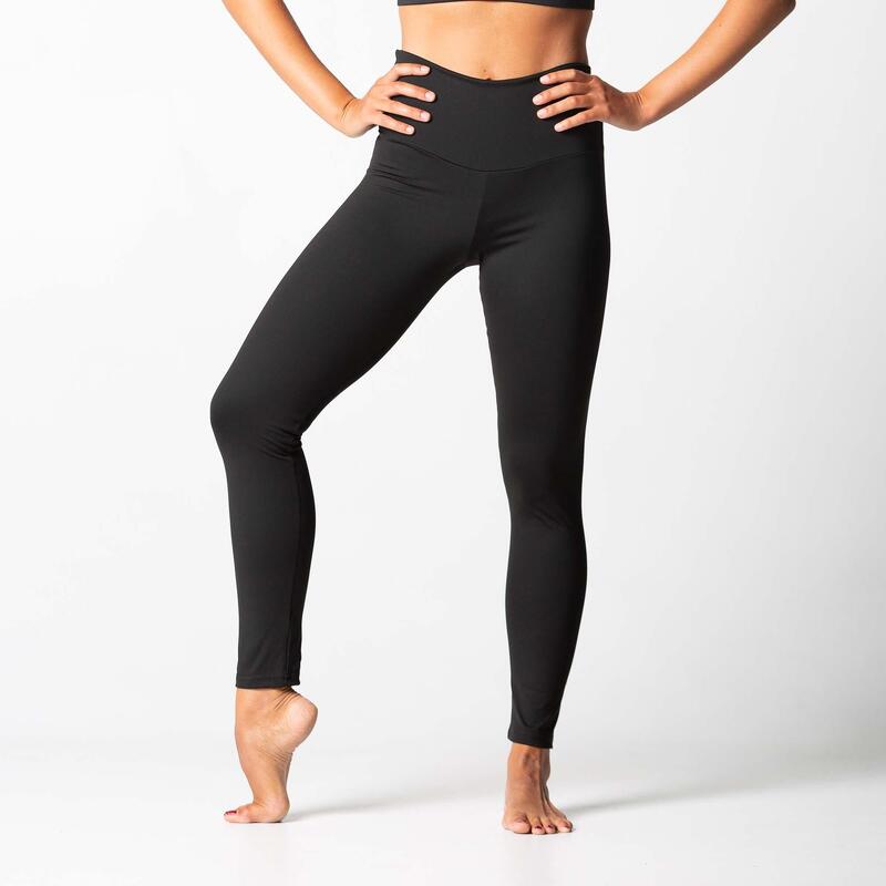 Malla Legging Largo Térmico con Protector de la Zona Íntima Mujer Elva Negro