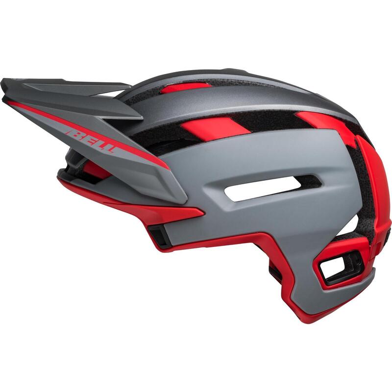 SUPER AIR R SPHERICAL ADULT MTB BIKE HELMET-MATTE GRAY/RED