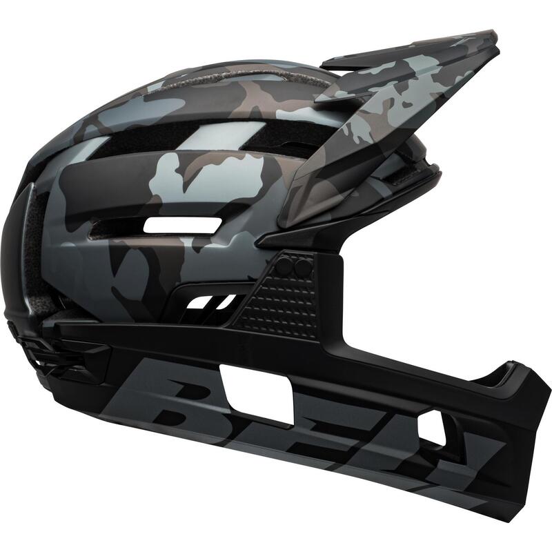 SUPER AIR R SPHERICAL ADULT MTB BIKE HELMET-MATTE/GLOSS BLACK CAMO