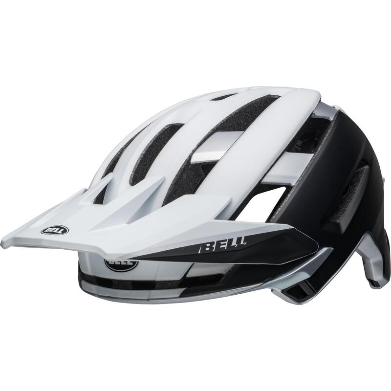 SUPER AIR R SPHERICAL ADULT MTB BIKE HELMET-MATTE BLACK/WHITE