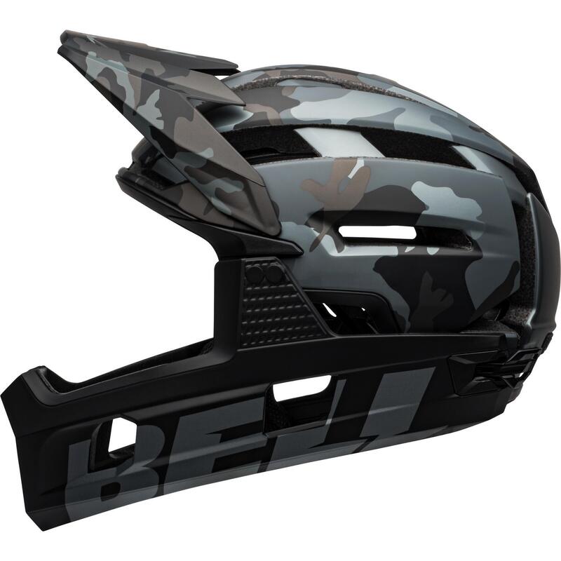 SUPER AIR R SPHERICAL ADULT MTB BIKE HELMET-MATTE/GLOSS BLACK CAMO