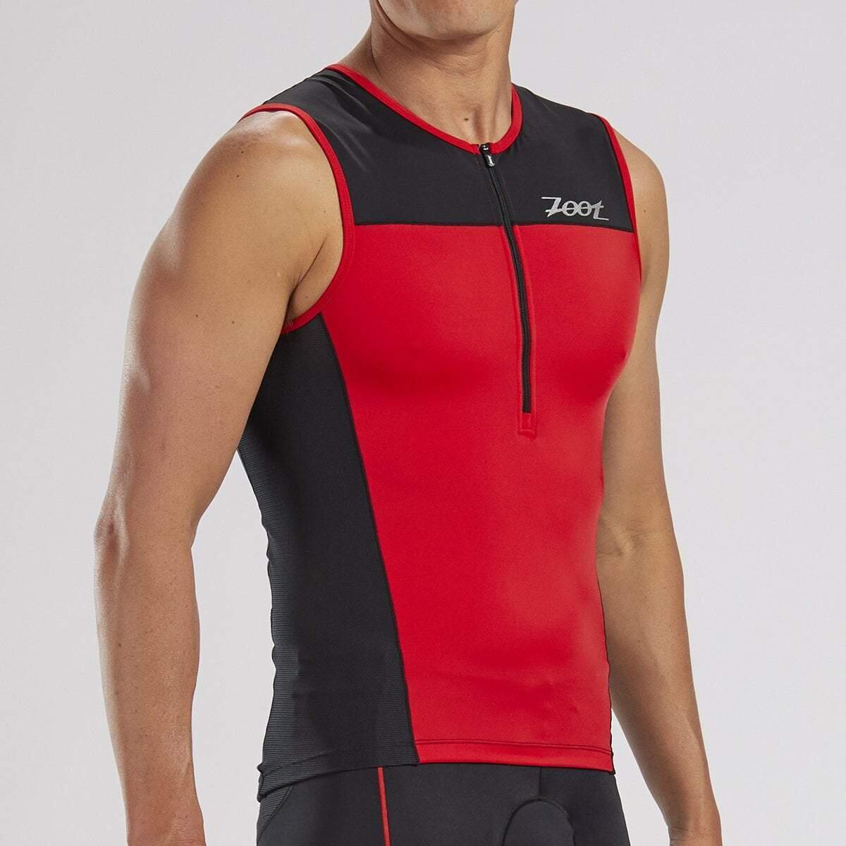 Triathlon Top Herren Core Triathlon Tank - Kardinalrot ZOOT 3/4