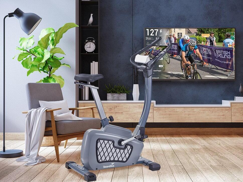 Rower stacjonarny, treningowy Wiry, z wyświetlaczem LCD + pas piersiowy thumbnail