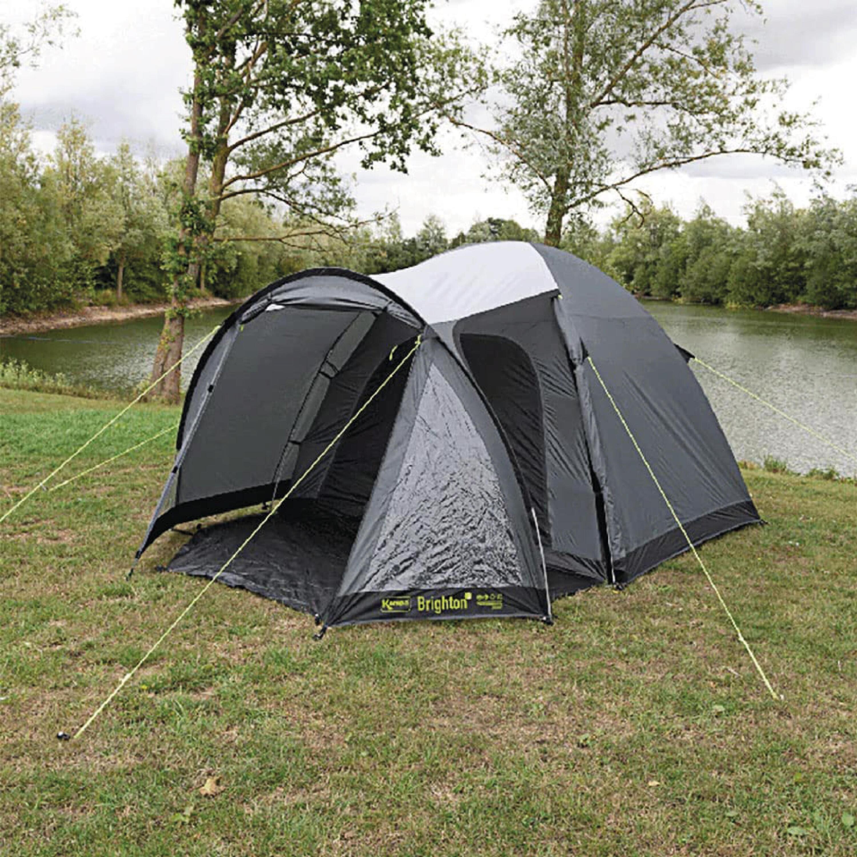 Kampa Brighton 3 Grey Poled Camping Tent KAMPA | Decathlon