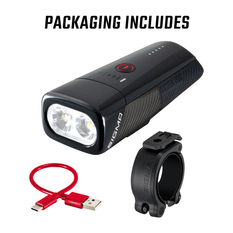 Headlight Buster 1100 USB con supporto a vite