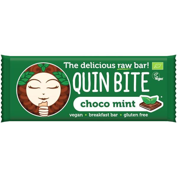 Barra Raw Choco Menta Bio Quin Bite