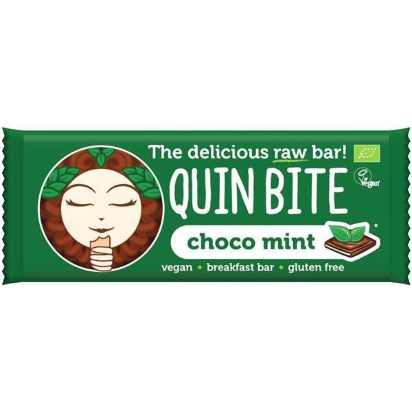 Barra Raw Choco Menta Bio Quin Bite
