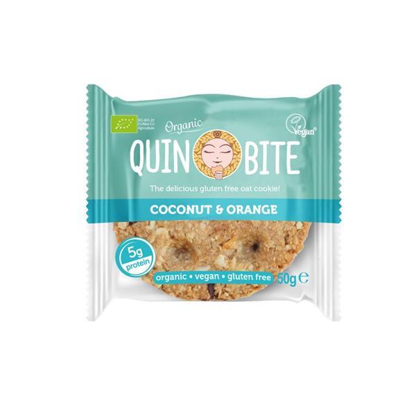 Cookie Laranja Bio Vegan Sem Glúten Quin Bite