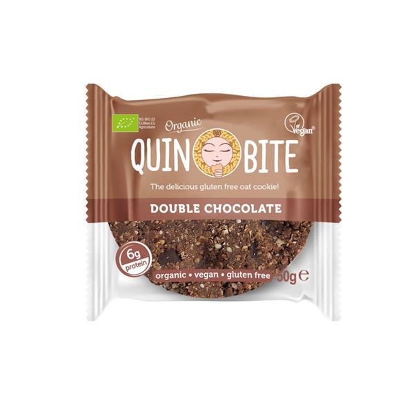 Cookie Duplo Chocolate Bio Vegan Sem Glúten Quin Bite