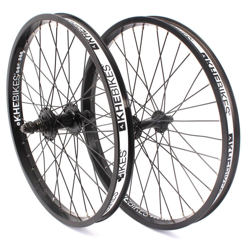 BMX WIELSET MVP 20 INCH ZWART 10/14MM S/B KHEBIKES