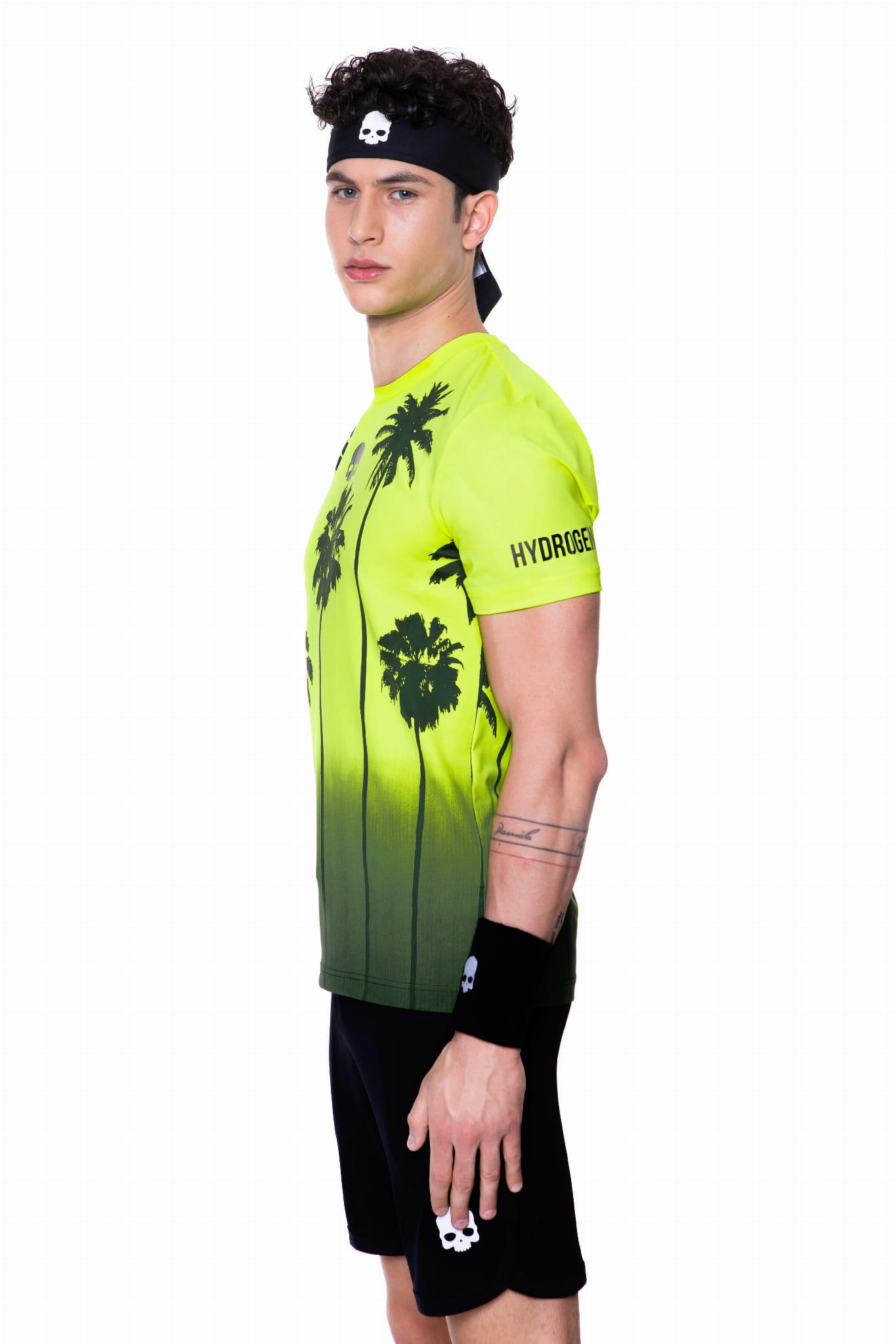 Koszulka tenisowa męska z krótkim rękawem Hydrogen Palm tech tee 3/5