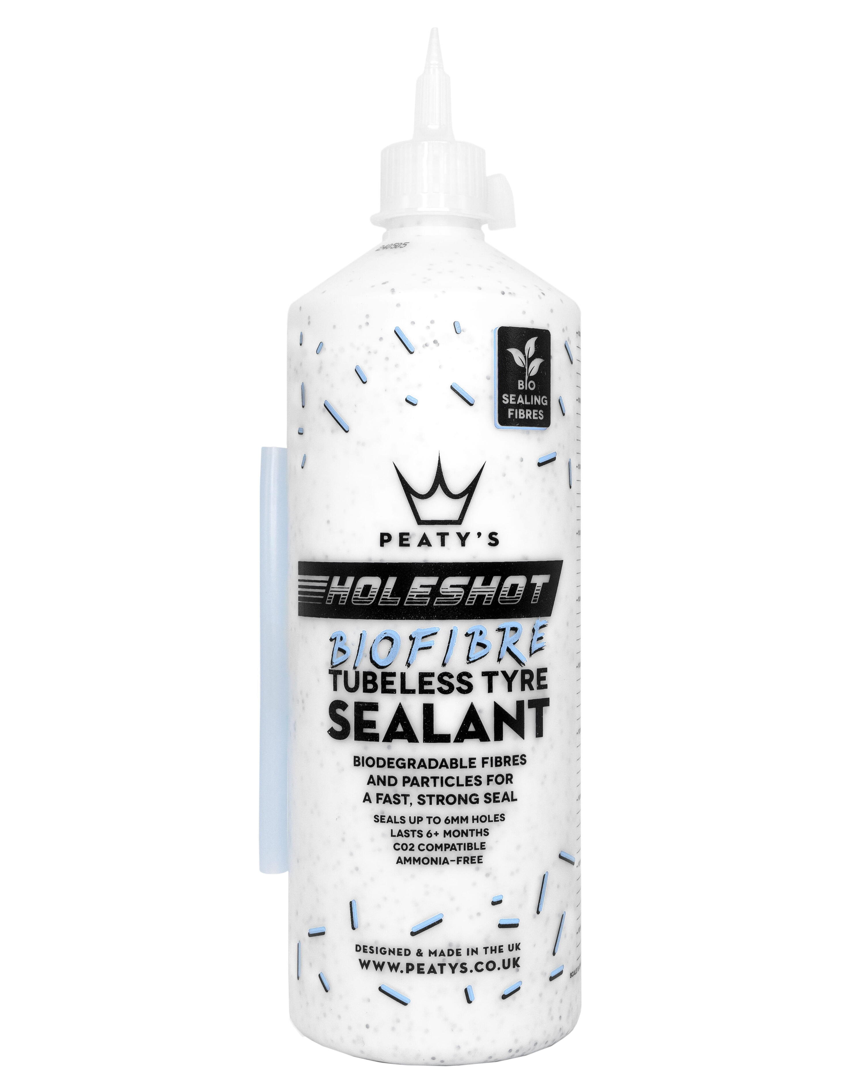Peatys Holeshot BioFibre Tubeless Tyre Sealant 1L 1/2