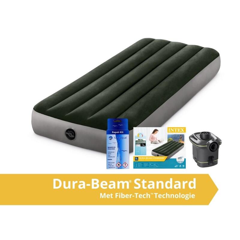 Prestige Downy Jr. Twin Airbed - Luchtbed - 191x99x25cm - Inclusief accessoires