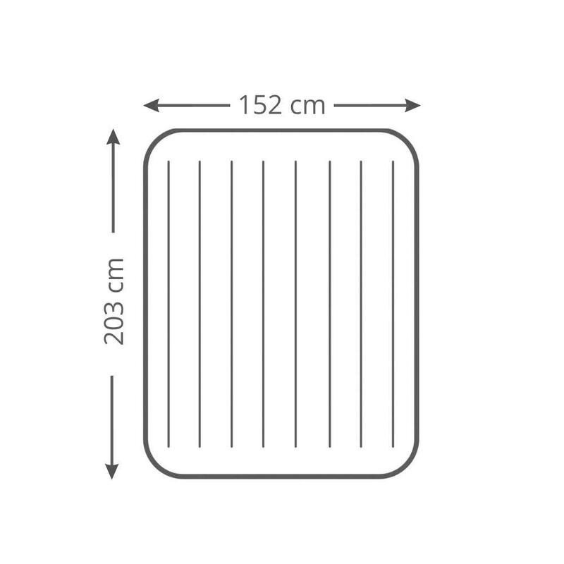 Classic Downy - 2 Persoons Luchtbed - 203x152x25cm - Inclusief accessoires