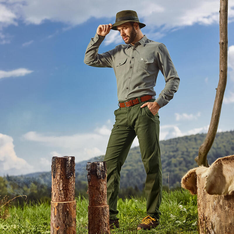Icône De Chapeau De Chasse Safari Contour Icône Vectorielle De Chapeau