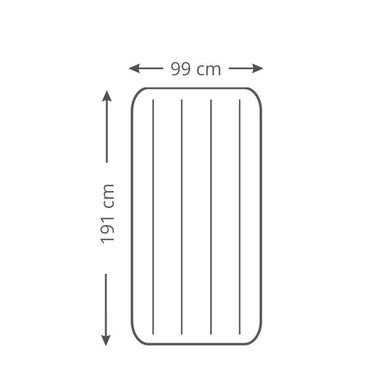 Classic Downy - Luftmatratze -191x99x25cm - Einschließlich Zubehör