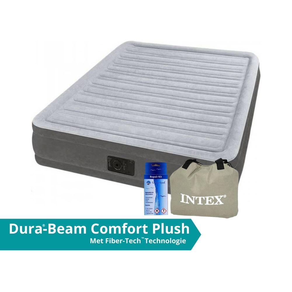 INTEX Comfort-Plush 'Queen' - Luchtbed - 203x152x33cm - Inclusief accessoires
