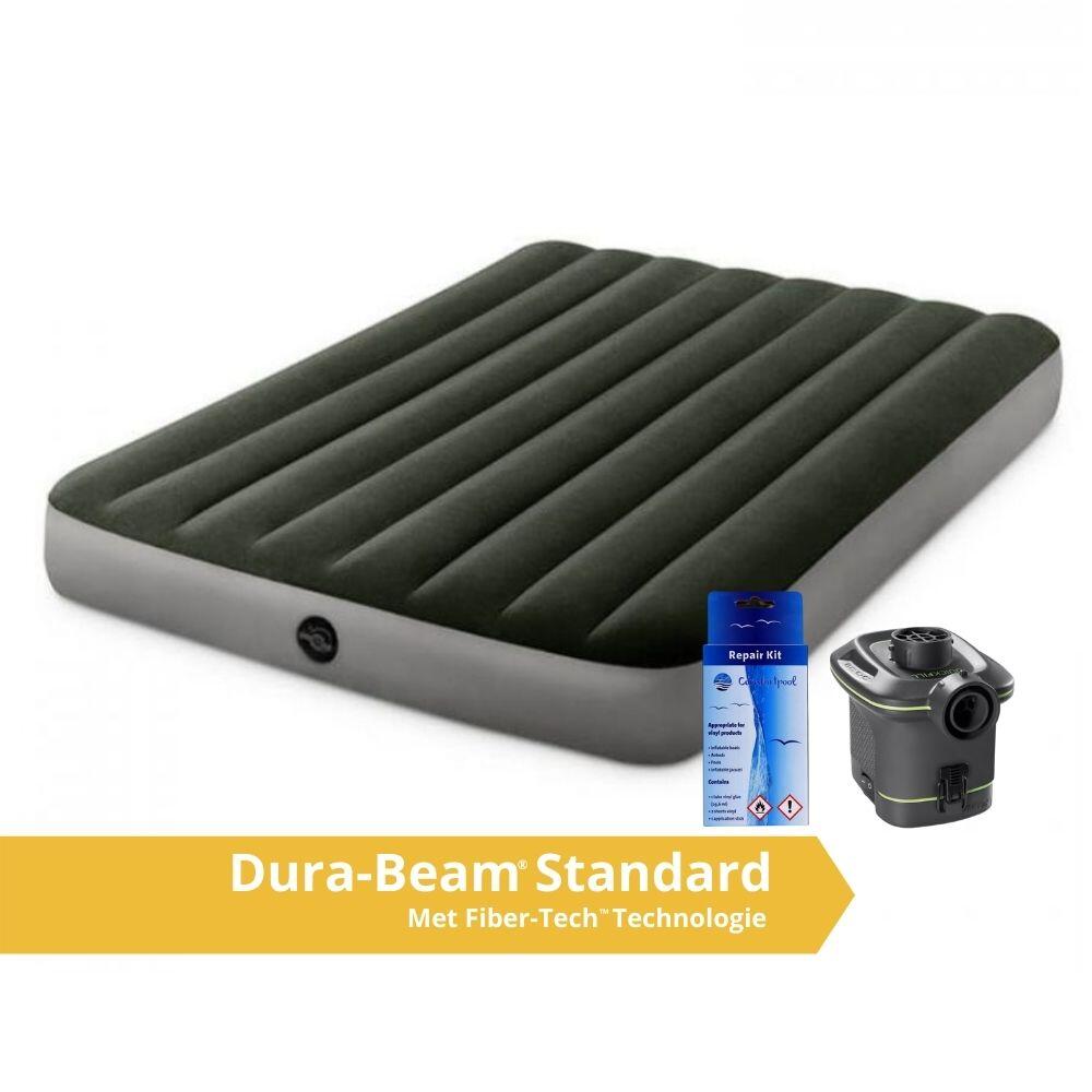 INTEX Prestige Downy Full with Pump - Luchtbed - 191x137x25cm - Inclusief accessoires