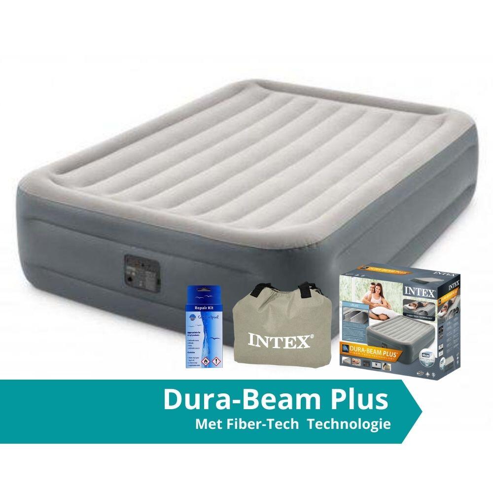 INTEX Essential Rest Queen Airbed - Luchtbed - 203x152x46cm - Inclusief accessoires