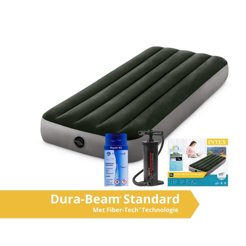 INTEX Prestige Downy Jr. Twin Airbed - Luchtbed - 191x76x25cm - Inclusief accessoires