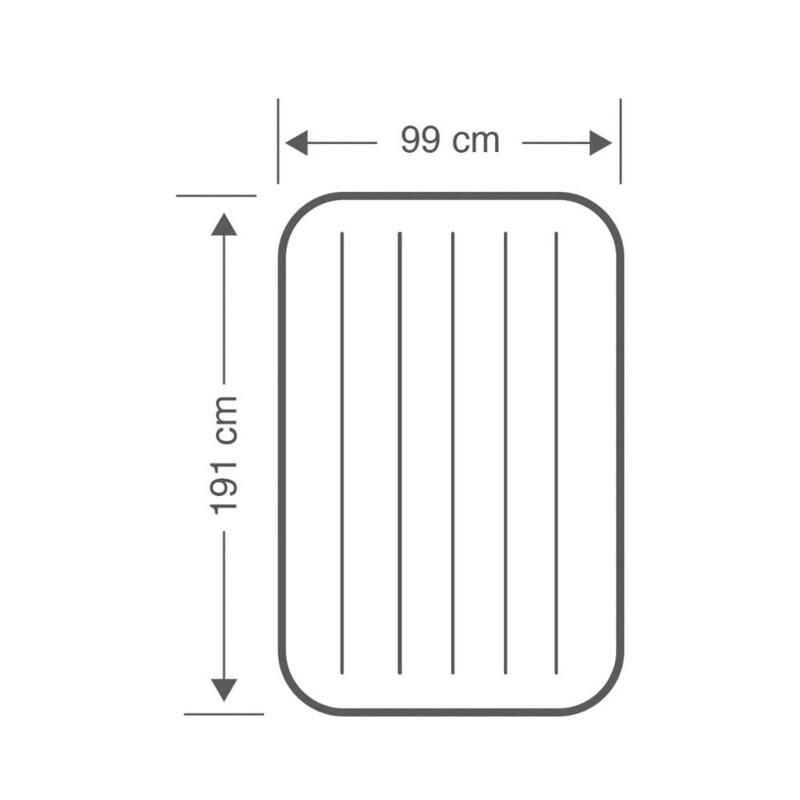 Dura Beam - 1 Persoons Luchtbed - 191x99x25cm - Inclusief accessoires