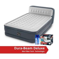 Ultra Plush Headboard - Lit Gonflable - 236x152x86cm - compris les accessoires