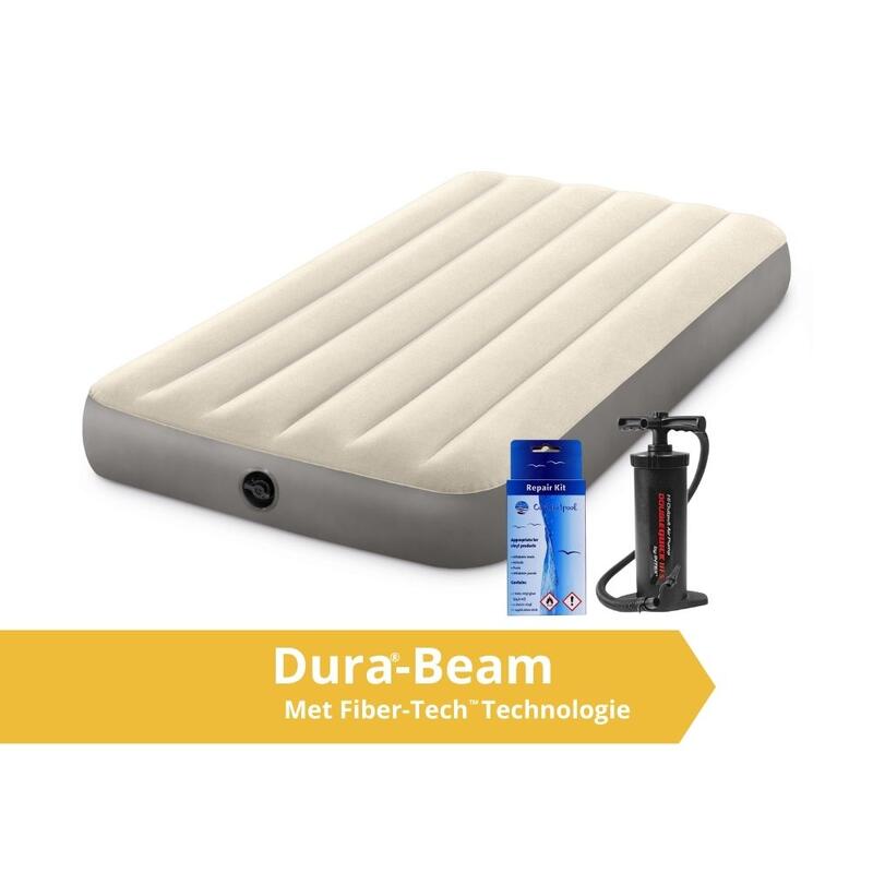 Dura Beam - 1 Persoons Luchtbed - 191x99x25cm - Inclusief accessoires