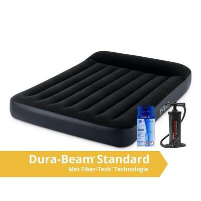 Pillow rest classic - 2 persoons luchtbed - 191x137x25cm - inclusief accessoires