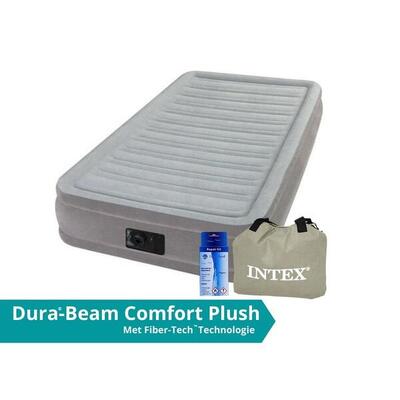 Comfort-plush 'twin' - 1 persoons luchtbed - 191x99x33cm - inclusief accessoires