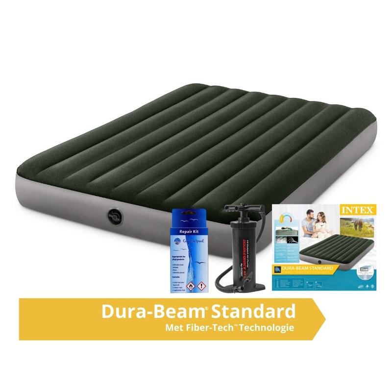 Prestige Downy Jr. Twin Airbed - Luchtbed - 203x152x25cm - Inclusief accessoires
