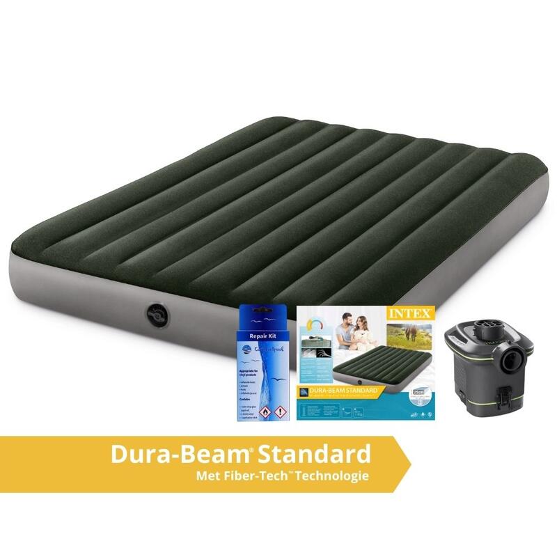 Prestige Downy Jr. Twin Airbed - Luchtbed - 191x152x25cm - Inclusief accessoires