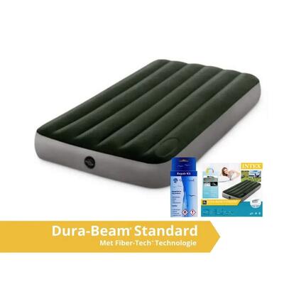 Downy twin airbed with foot bip - luchtbed - 191x99x25cm - inclusief accessoires