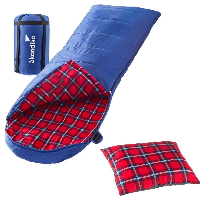 Sac de couchage Dundee Sleepyhead - confortable avec oreiller – Zip à gauche