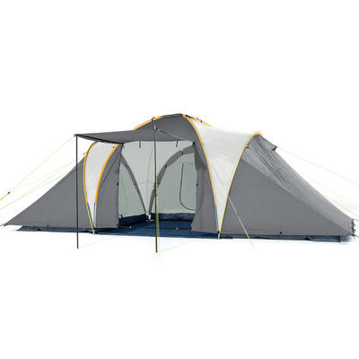 Familie koepel kampeertent daytona 6 xl - 6 personen - 3 slaapcabines
