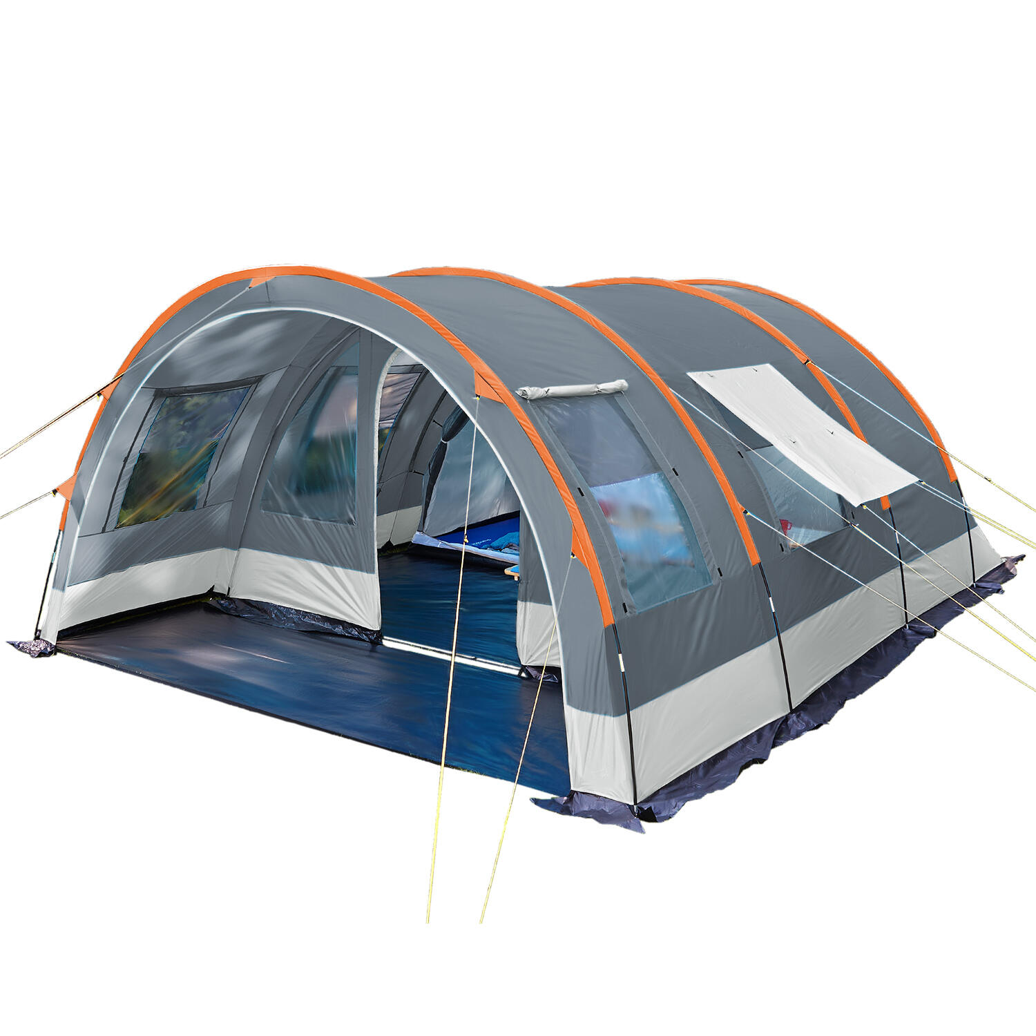 SKANDIKA Tunneltent Familietent Helsinki - 6 personen – 1 slaapcabine - Campingtent