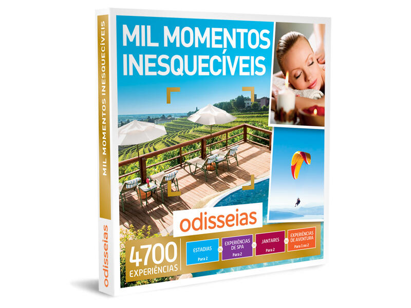 Pack experiência - mil momentos inesquecíveis - multitema 1/2 pessoas| odisseias