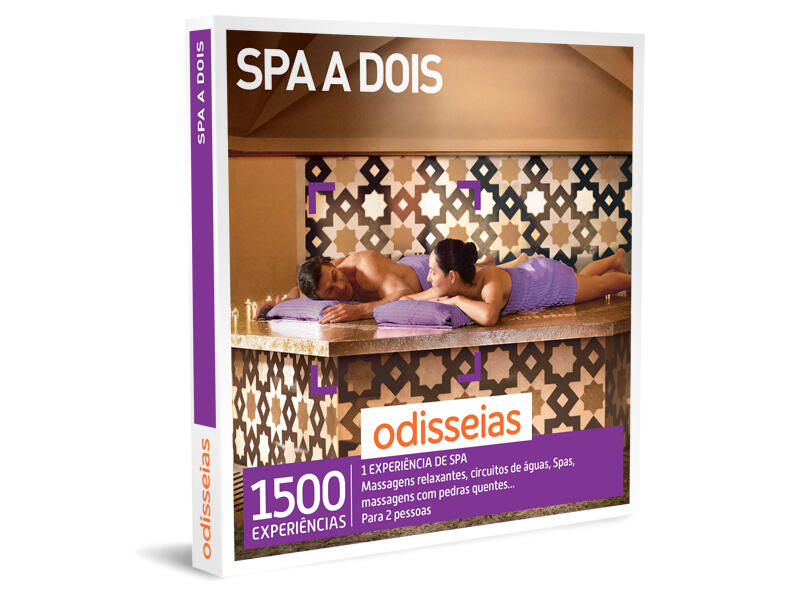 Pack experiência - spa a dois - experiência de spa para 2 pessoas| odisseias