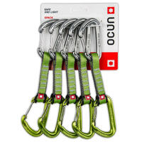 Lot de 5 mousquetons Ocun Hawk qd wire pa 16mm 10cm