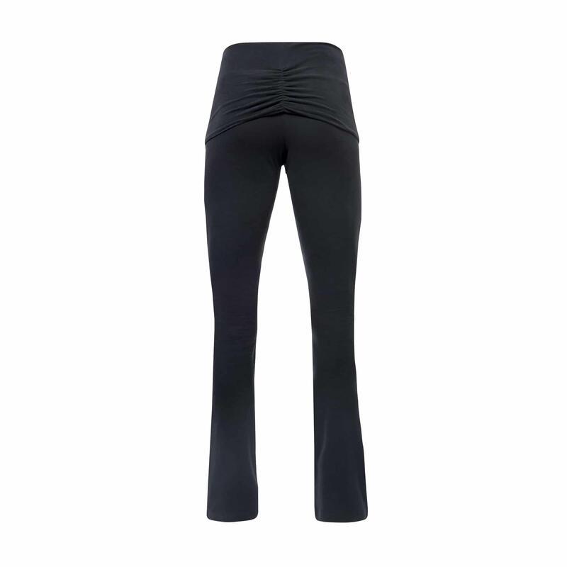 Pranafied - Legging de yoga avec ceinture rabattable et des jambes larges - Noir