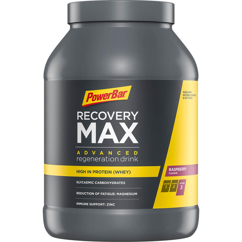 Getränkpulver proteinhaltig Regeneration Recovery Max Himbeere 1144g