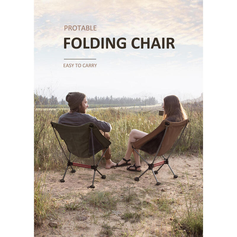 YL08 Folding Moon Chair - Rustic