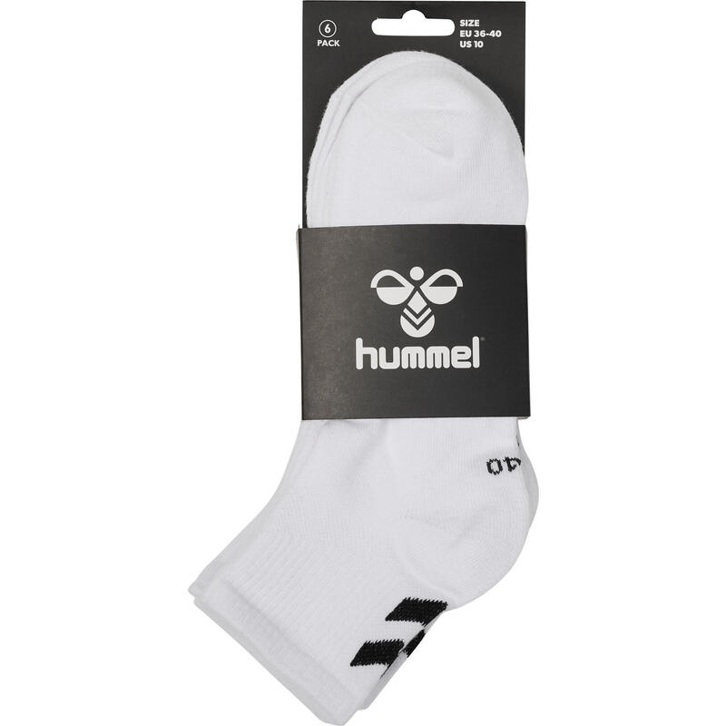 Pacote de 6 meias de meio comprimento feminino Hummel hmlchevron